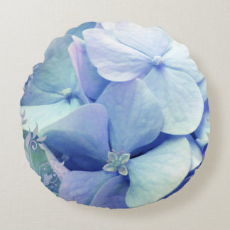 Bliss, Periwinkle Blue Hydrangea rond kussen