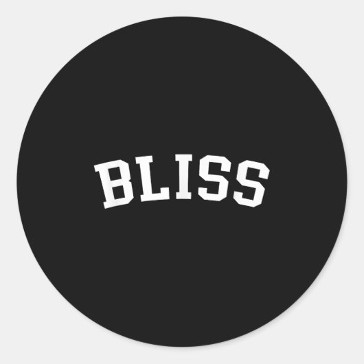 Bliss Ronde Sticker (Voorkant)