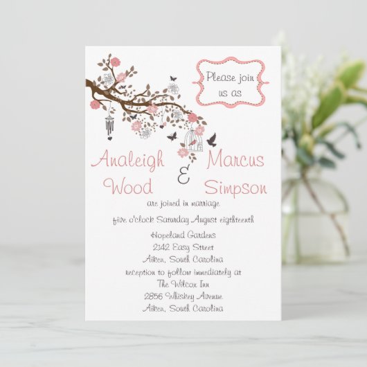 Bliss Wedding Invitations (Debout devant)