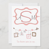 Bliss Wedding Invitations Kaart (Achterkant)