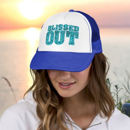 Blissed Out Trucker Hat – Yoga Spirituele stijl Trucker Pet