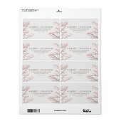 Blisser Branches Étiquettes de adresse (Feuille entière)