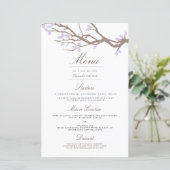 Blisser Branches Menu Mariage Dîner (Debout devant)