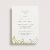 Blisser Branches Monogramme Faire-part de mariage