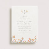 Blisser Branches Monogramme Faire-part de mariage