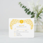 Blisser Laurel EDITABLE COULEUR carte RSVP (Debout devant)