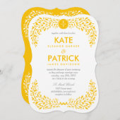 Blisser Laurel Faire-part de mariage DE COULEUR ÉD (Devant / Derrière)