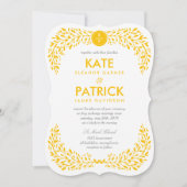 Blisser Laurel Faire-part de mariage DE COULEUR ÉD (Devant)