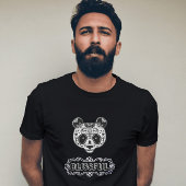 BLISSFUL 3d tekst ontwerp T-shirt