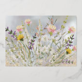 Blissful Blooms Wedding Enregistrer la carte de da (Verso)