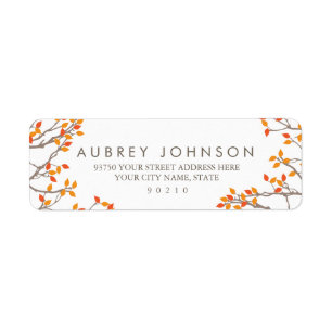 Blissful Branches Adresetiketten Etiket