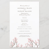 Blissful Branches Programme de mariage (Devant)