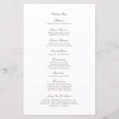 Blissful Branches Wedding Programme (Achterkant)