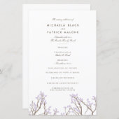 Blissful Branches Wedding Programme (Voorkant / Achterkant)