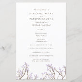 Blissful Branches Wedding Programme (Voorkant)