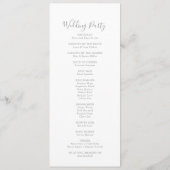 Blissful Colorful Boho Wildflower Wedding Program Programma (Achterkant)