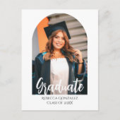 Blissful Graduation Invitation Card Briefkaart (Voorkant)