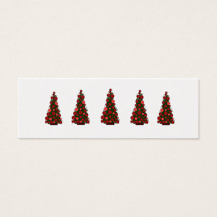 Blissfull Seasons Red Greeting Tags de Noël
