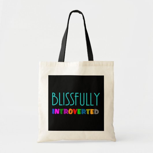 Blissvolledig geïntroverteerde Canvas tas (Voorkant)