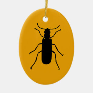 Blister Beetle Silhouette Keramisch Ornament