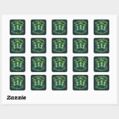 Blithe en Broccoli Vierkante Sticker (Vel)
