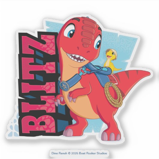 Blitz | Dino Ranch Sticker (Voorkant)