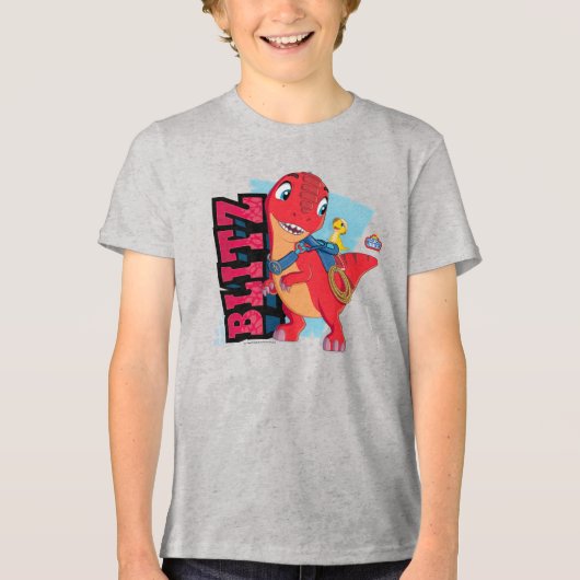 Blitz | Dino Ranch Tri-Blend Shirt (Voorkant)