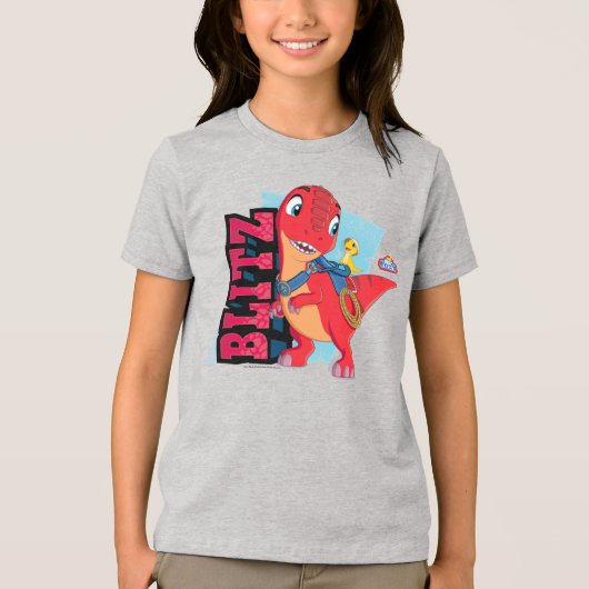 Blitz | Dino Ranch Tri-Blend Shirt (Voorkant)