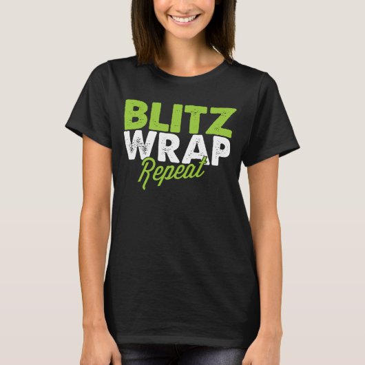 Blitz Wrap herhalen - Dames T-Shirt (Voorkant)