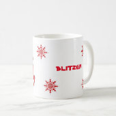 Blitzen - Mugs (De Rendieren) Koffiemok (Voorkant rechts)