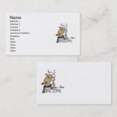 Blitzen rendieren kersthemden en cadeautjes visitekaartje (Voorkant / Achterkant)