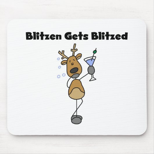 Blitzen worden geblitseerd muismat (Voorkant)