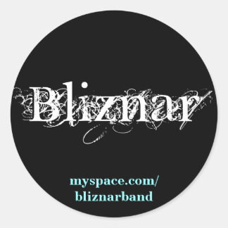 Bliznar, myspace.com/bliznarband ronde sticker