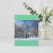 Blizzard Trees Oil Briefkaart (Staand voorkant)