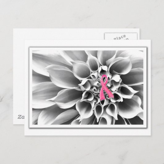 Blk- en Wht-roze Briefkaart (Voorkant / Achterkant)