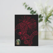 Blk/rood, ruthless briefkaart (Staand voorkant)