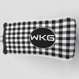 Blk/wit Gepersonaliseerd Golf Blade Putter Hoesje Golfheadcover