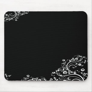 Blk zwirl Mousepad Muismat