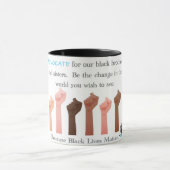 BLM Advocate Coffee Mok (Midden)