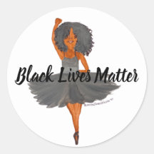 BLM Ballerina Ronde Sticker
