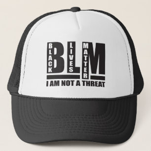 BLM Black Lives materie I are not a Threat Trucker Pet