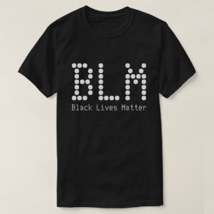 BLM Black Lives Materie naam en tekst T-shirt
