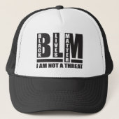 BLM Black Lives Matte ik ben geen bedreiging Trucker Pet (Voorkant)
