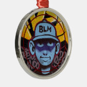 BLM/Black Lives Matte Metalen Ornament (Rechts)