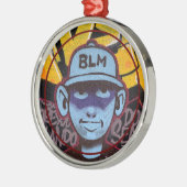 BLM/Black Lives Matte Metalen Ornament (Links)