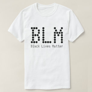 BLM Black Lives Matte Name and Text T-shirt