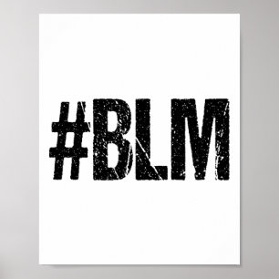 #blm Black Lives Probleem Inspirerend Vintage Ret Poster