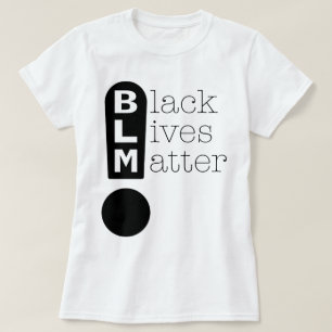 BLM Exclamation Mark ter ondersteuning van zwarte T-shirt