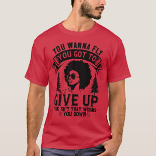 BLM Geef op dat je zwaar weegt T-shirt