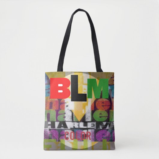 BLM GRAFISCHE Canvas tas (Voorkant)